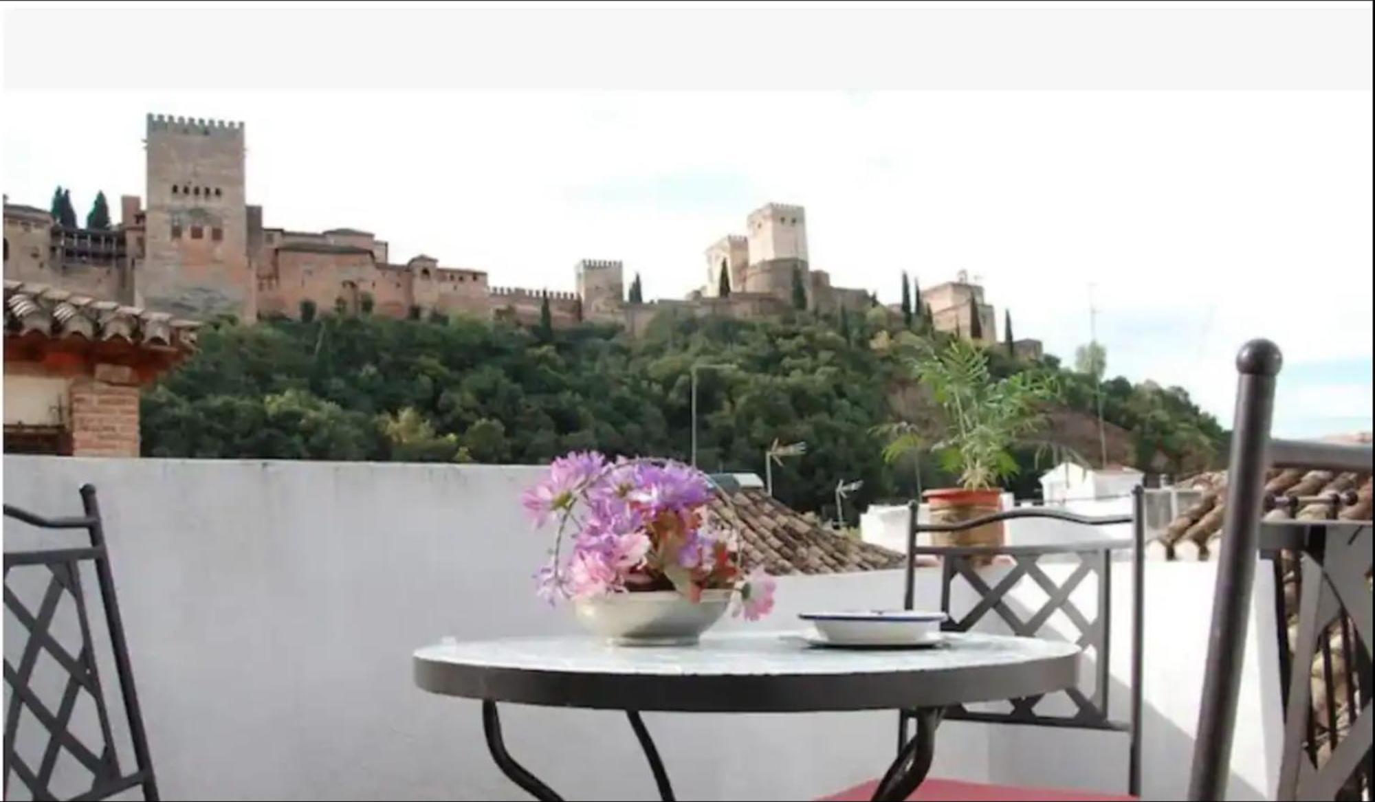 Atico Con Terracita Y Vistas Alhambra, Centro Lägenhet Granada Exteriör bild