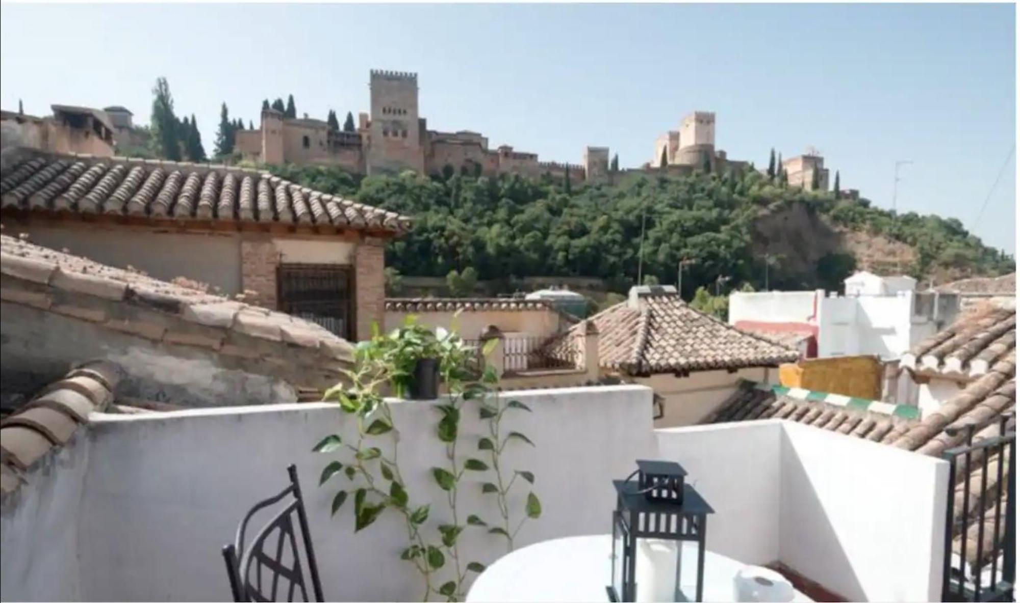 Atico Con Terracita Y Vistas Alhambra, Centro Lägenhet Granada Exteriör bild